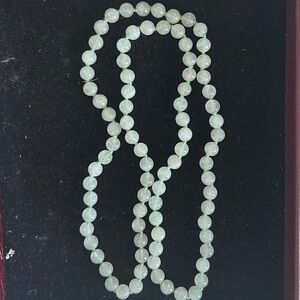 Elegant Green Jade Beaded Necklace